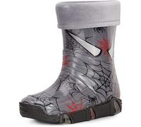 Ladeheid Bottes de Pluie Chaussure Enfant Fille Garçon Swk40 (Gris Foncé Araignées 40, 21/22 EU)