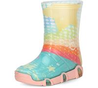 Ladeheid Bottes de Pluie Chaussure Enfant Fille Garçon SwkBW31 (Turquoise Modèle-31, 33/34 EU)