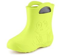 Ladeheid Bottes de Pluie en EVA Unisexe Enfant Fille Garçon LA-CA-03 (Citron Vert, 30/31 EU)
