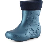 Ladeheid Bottes de Pluie en EVA Unisexe Enfant Fille Garçon LA-CA-11 (Bleu Métallisé-2, 22/23 EU)