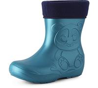Ladeheid Bottes de Pluie en EVA Unisexe Enfant Fille Garçon LA-CA-11 (Bleu Métallisé, 22/23 EU)
