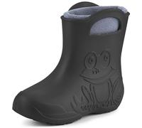 Ladeheid Bottes de Pluie en EVA Unisexe Enfant Fille Garçon LA-CA-03 (Carbone, 34/35 EU)