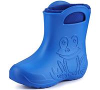 Ladeheid bottes de pluie enfant EVA imperméables ultra légères doublure chaude amovible poignées semelle antidérapante LA-CA-03 (Blau/Bleu Marin, 26/27 EU)