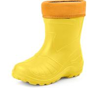 Ladeheid Bottes de pluie enfant EVA ultra-légères avec doublure amovible, antidérapantes, imperméables - Fille/Garçon - KL050 (Ensoleillé, 32 EU)