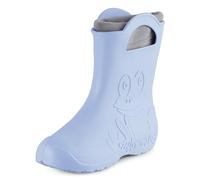 Ladeheid Bottes de pluie femme légères imperméables en mousse EVA avec doublure chaude motif grenouille semelle antidérapante poignées faciles à enfiler LA-CA-12 (Bleu Clair, 36/37 EU)