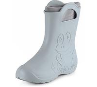 Ladeheid Bottes de pluie femme légères imperméables en mousse EVA avec doublure chaude motif grenouille semelle antidérapante poignées faciles à enfiler LA-CA-12 (Gris, 40/41 EU)