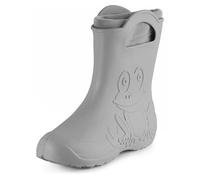 Ladeheid Bottes de pluie femme légères imperméables en mousse EVA avec doublure chaude motif grenouille semelle antidérapante poignées faciles à enfiler LA-CA-12 (Gris, 38/39 EU)