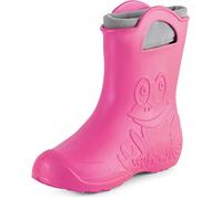 Ladeheid Bottes de pluie femme légères imperméables en mousse EVA avec doublure chaude motif grenouille semelle antidérapante poignées faciles à enfiler LA-CA-12 (Rose, 36/37 EU)
