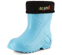 Ladeheid Bottes de Pluie Thermiques en EVA Enfant Fille Garçon LA-763 (Turquoise306c/Noir, 37 EU)
