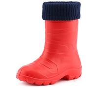 Ladeheid Bottes de Pluie Thermiques en EVA Enfant Fille Garçon LA845KIDS (Rouge1/Bleu Marine, 27 EU)