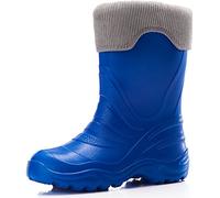 Ladeheid Bottes de Pluie Thermiques en EVA Mixte Enfant Fille Garçon LA-861-2017 (Bleu2727c/Gris, 32/33 EU)