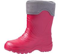 Ladeheid Bottes de Pluie Thermiques en EVA Mixte Enfant Fille Garçon LA-861-2017 (Fuchsia212/Gris, 26/27 EU)