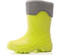 Ladeheid Bottes de Pluie Thermiques en EVA Mixte Enfant Fille Garçon LA-861-2017 (Vert509/Grey, 32/33 EU)