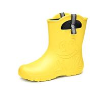 Ladeheid bottes femme hiver legeres impermeables doublure chaude amovible semelle antiderapante bottes de neige femme Boots Fourrées bottes de pluie femme LA-CA-23 (Jaune, 38/39 EU)