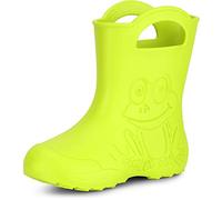Ladeheid EVA Bottes de Pluie Enfant Bottes en Caoutchouc Légères pour Enfants pour Garçons et Filles LA-CA-01 (Citron Vert, 30/31 EU)