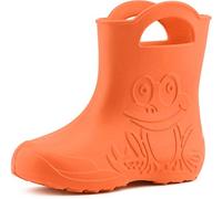 Ladeheid EVA Bottes de Pluie Enfant Bottes en Caoutchouc Légères pour Enfants pour Garçons et Filles LA-CA-01 (Orange (151c), 22/23 EU)
