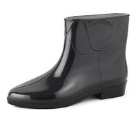 Ladeheid Bottines Bottes de Pluie Chaussure Femme LAZT201801 (Noir/Noir, 39 EU)
