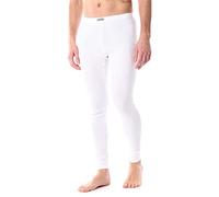 Ladeheid Calecon Long Homme Coton - Caleçon Homme Long Legging Chaud sous-Vêtements Thermiques Hiver Ski Moto Randonnée - Fabriqué en Europe LA40-247 (Blanc, 3XL)