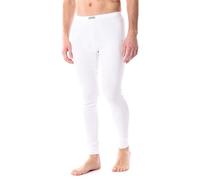 Ladeheid Calecon Long Homme Coton - Caleçon Homme Long Legging Chaud sous-Vêtements Thermiques Hiver Ski Moto Randonnée - Fabriqué en Europe LA40-247 (Blanc, S)
