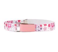 Ladeheid Ceinture Elastique Enfant Unisexe 0-15 Ans 32-90 cm P15 (Blanc/Rose/Fleurs, 1-6 ans)