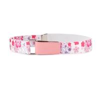 Ladeheid Ceinture Elastique Enfant Unisexe 0-15 Ans 32-90 cm P15 (Blanc/Rose/Fleurs, 5-12 ans)