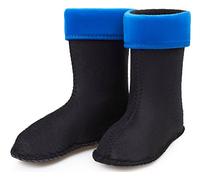 Ladeheid Chaussettes Polaires EVA Bottes de Pluie Unisexe Enfant Fille Garçon KL045 (Bleu, 31 EU)
