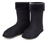 Ladeheid Chaussettes Polaires EVA Bottes de Pluie Unisexe Enfant Fille Garçon KL045 (Noir, 32 EU)