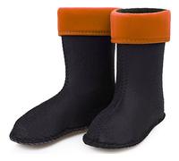 Ladeheid Chaussettes Polaires EVA Bottes de Pluie Unisexe Enfant Fille Garçon KL045 (Orange, 27 EU)