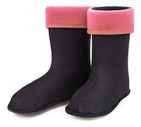 Ladeheid Chaussettes Polaires EVA Bottes de Pluie Unisexe Enfant Fille Garçon KL045 (Rose, 31 EU)
