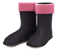 Ladeheid Chaussettes Polaires EVA Bottes de Pluie Unisexe Enfant Fille Garçon KL045 (Rose Clair, 32 EU)