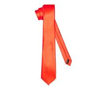 Ladeheid Cravate classique pour hommes, brillante, parfaite pour le bureau et les festivités, couleurs variées - Idéale pour les réunions d'affaires, mariages TMS-8 (150cm x 8cm, Rouge)