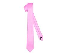 Ladeheid Cravate classique pour hommes, brillante, parfaite pour le bureau et les festivités, couleurs variées - Idéale pour les réunions d'affaires, mariages TMS-6 (150cm x 6cm, Rose)