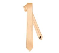 Ladeheid Cravate classique pour hommes, brillante, parfaite pour le travail et les festivités, couleurs variées - Idéale pour les réunions d'affaires, mariages TMS-5 (150cm x 5cm, Cuivre)