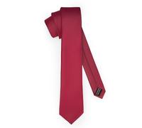 Ladeheid Cravate classique pour hommes, mate, parfaite pour le bureau et les festivités, couleurs variées - Idéale pour les réunions d'affaires, mariages TMM-8 (150cm x 8cm, Bordeaux)