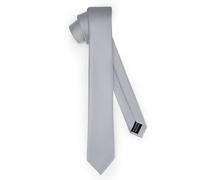 Ladeheid Cravate classique pour hommes, mate, parfaite pour le bureau et les festivités, couleurs variées - Idéale pour les réunions d'affaires, mariages 150cm x 6cm TMM-6 (150cm x 6cm, Argent)