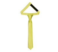 Ladeheid Cravate pour enfants pour garçons - Look élégant brillant, Pré-nouée avec une fermeture scratch, Parfaite pour les occasions spéciales - Cravate clip stylée TKS (31cm x 4cm, Jaune)