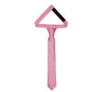 Ladeheid Cravate pour enfants pour garçons - Look élégant brillant, Pré-nouée avec une fermeture scratch, Parfaite pour les occasions spéciales - Cravate clip stylée TKS (31cm x 4cm, Rose)