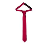 Ladeheid Cravate pour enfants pour garçons - Look élégant mat, Pré-nouée avec une fermeture scratch, Parfaite pour les occasions spéciales - Cravate clip élégante TKM (31cm x 4cm, Bordeaux)