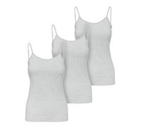 Ladeheid Debardeur Femme À Bretelles réglables Coton vêtement Femme Débardeur Femme Maillot de Corps Femme Vetement Femme Lot de 3 Pièces LA40-263 (Melange Gris, 3XL)