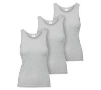 Ladeheid Debardeur Femme en Coton sous-vêtement Femme Confortable et Respirant Débardeur Femme Maillot de Corps Femme Vetement Femme Lot de 3 Pièces LA40-262 (Melange Gris, M)
