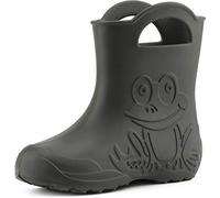 Ladeheid EVA Bottes de Pluie Enfant Bottes en Caoutchouc Légères pour Enfants pour Garçons et Filles LA-CA-01 (Carbone, 28/29 EU)