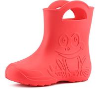 Ladeheid EVA Bottes de Pluie Enfant Bottes en Caoutchouc Légères pour Enfants pour Garçons et Filles LA-CA-01 (Corail, 32/33 EU)
