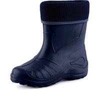 Ladeheid EVA Bottes de Pluie Unisexe Enfant Fille Garçon KL058 (Bleu Foncé, 24 EU)