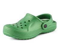 Ladeheid EVA Clogs Sabots Sandales Unisexe Enfant Fille Garçon KL055 (Vert Émeraude, 29 EU)