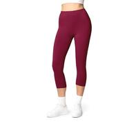 Ladeheid Legging 3/4 Tenue Sport Femme LA40-132 (Bordeaux, M)