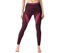 Ladeheid Legging Thermique Femme - Fabriqué en Europe, Respirant, Séchage Rapide, sous-Couche Hiver LAGI005 (Noir/Rose, S)