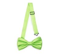 Ladeheid Nœud papillon élégant pour hommes - brillant, réglable, parfait pour mariage, fête, bureau. Idéal pour hommes, femmes, adolescents BMS (12cm x 6cm, Citron Vert)