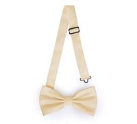 Ladeheid Nœud papillon élégant pour hommes - mat, réglable, parfait pour mariage, fête, bureau. Idéal pour hommes, femmes, adolescents BMM (12cm x 6cm, Beige)