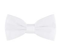 Ladeheid Nœud Papillon Enfant Garçon MJ (10cm x 5cm, Blanc)