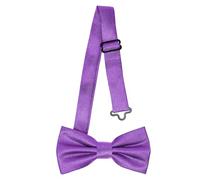 Ladeheid Nœud papillon pour enfants garçons - Pré-noué, bande réglable, design brillant, idéal pour mariage, anniversaire, rentrée scolaire - Résistant et élégant BKS (10cm x 5cm, Violet)